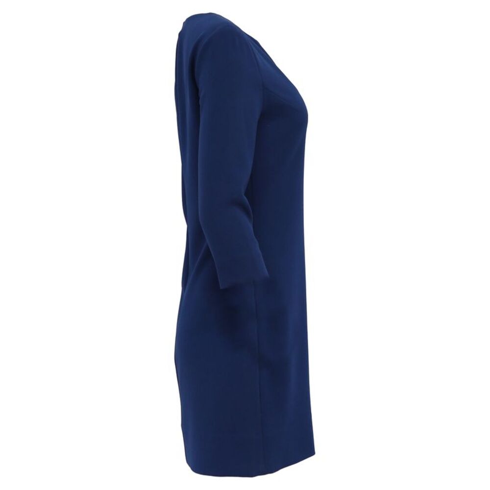 Diane Von Furstenberg 3/4 Sleeve Mini Dress in Navy Blue Triacetate - Picture 3 of 6